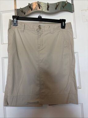 GAP Beige/Tan Casual Stretch Skirt Size 10